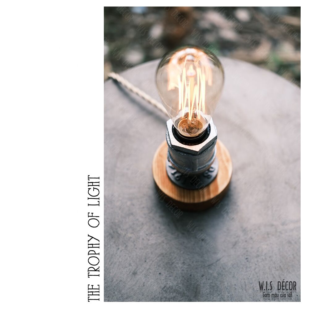 Đèn decor để bàn vintage - The Trophy Of Light 4 đèn decor