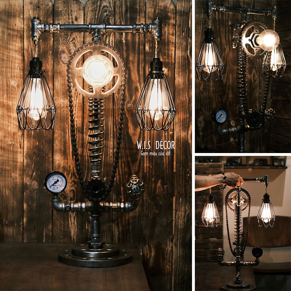 Đèn decor ống nước vintage- The Light Passion 1 đèn decor