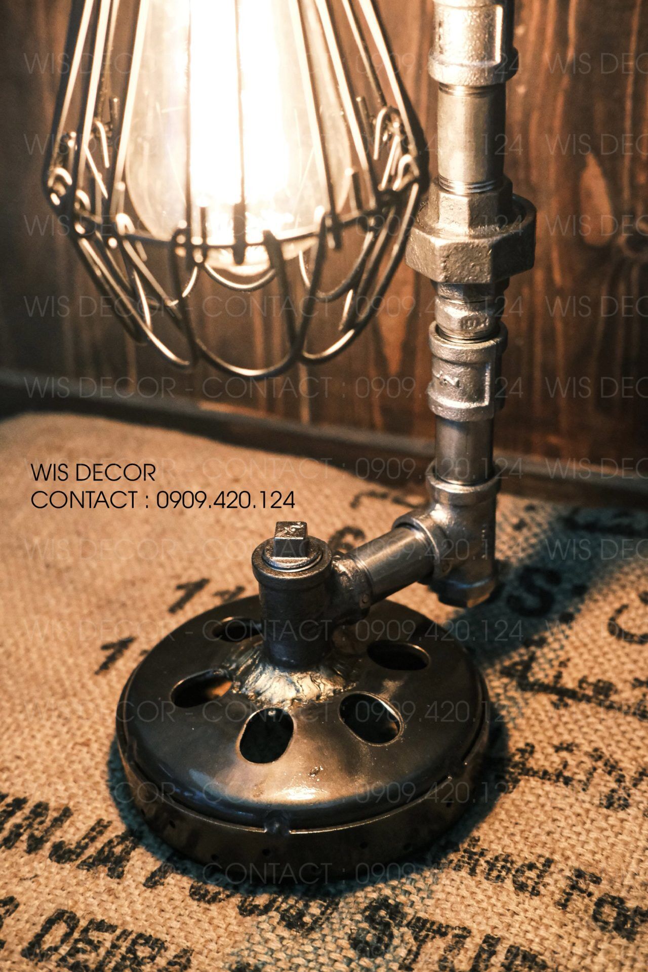 Đèn ống nước decor vintage - The Cos 21 3 Đèn decor ống nước vintage